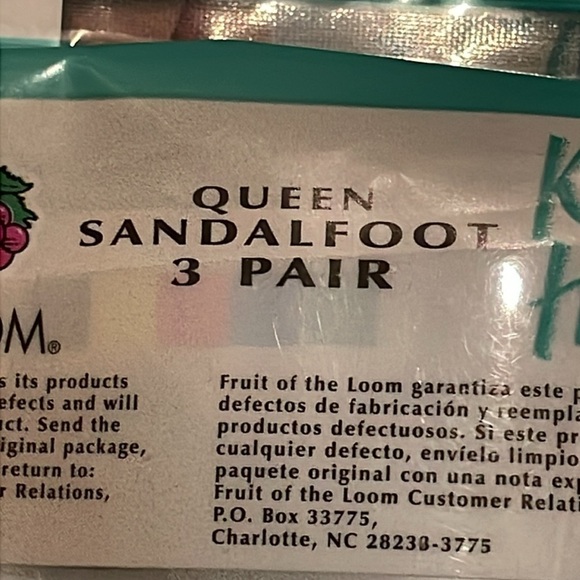 27 Pair Fruit of the Loom Queen Sandlefoot off-black Knee Highs C-D 9-12 - Picture 4 of 9